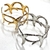 Bracelete de Metal Largo Estrelas do Mar - Dourado e Prata - comprar online