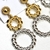 Brinco Grande Bicolor Círculos Enrolados - Dourado e Prata - Sol Bijoux - Loja de Acessórios Femininos para Atacado e Varejo