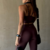 Leggings flared - MARRON - tienda online