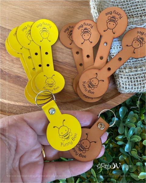 Etiqueta em Sintético Chaveiro