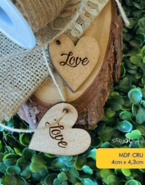 Etiqueta em MDF 4cm x 4cm - comprar online