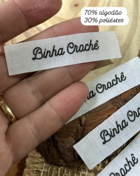 Etiquetas em Algodão 70% ou Seychelles de 1,5cm - comprar online