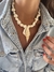 Collar piedras blancas con caracol
