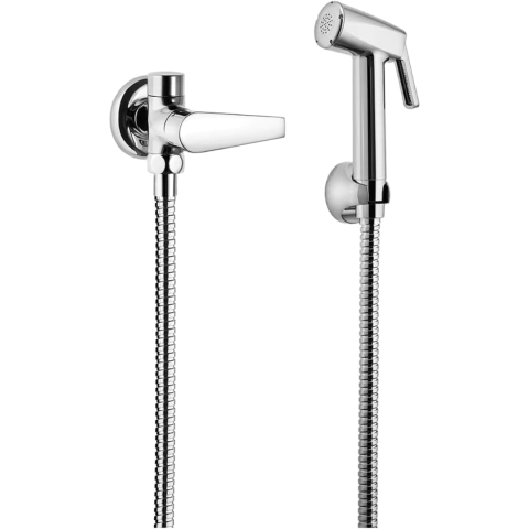 Ducha Higiênica com Derivação Loren Joy - 1985 C32 com Flexível de 1.2m Gatilho em Metal Cromada Lorenzetti