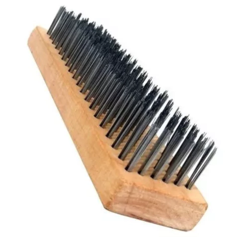 Escova de Aço Retangular Base Madeira Cortag