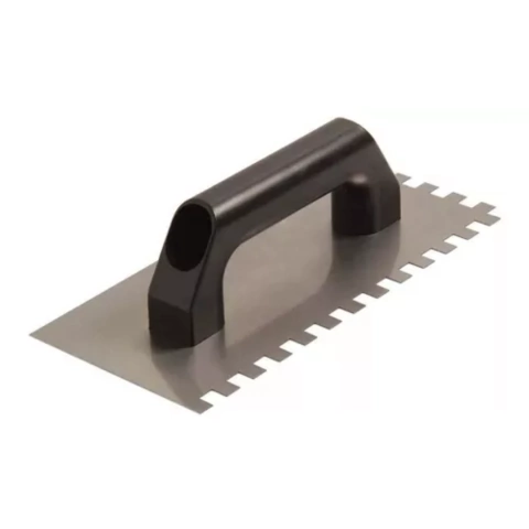 Desempenadeira de Aço para Pastilha 12x26cm com Cabo Plástico Cortag