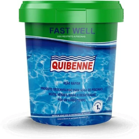 Fast Well Tratamento Rápido e Eficiente Piscinas 1kg Quibenne - comprar online