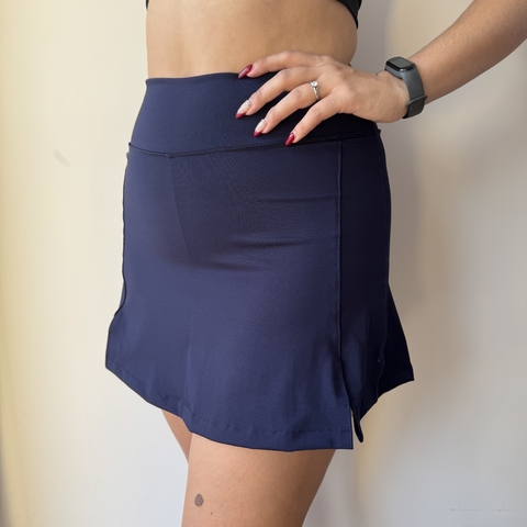 Pollera short azul marino - comprar online