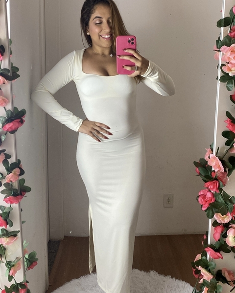 Vestido Chloe Off White - comprar online