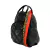 Mochila Nicole Black (correa print orange) - comprar online