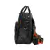 Mochila Nicole Black (correa print orange) en internet