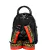 Mochila Nicole Black (correa print orange) - Carolina Gammariello