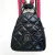 Mochila Nicole Black (correa print pink)