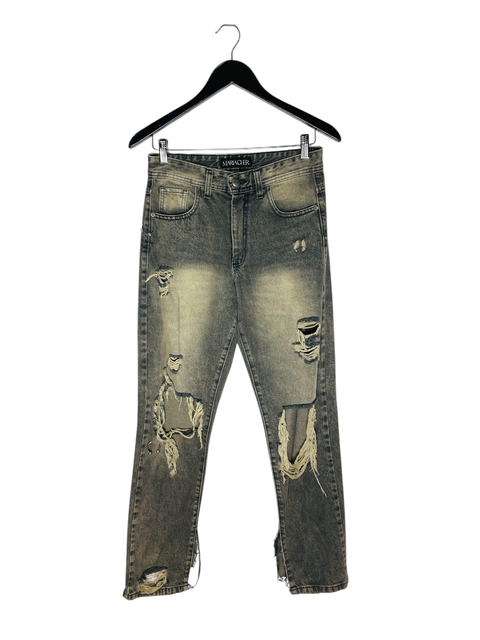 Jean roto gris gastado Maria Cher - Talle 24 - comprar online