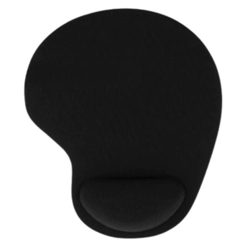 Mouse Pad con apoya Muñeca Goma Negro