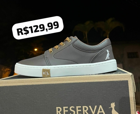 SAPATENIS COM CADARÇO - CAFÉ