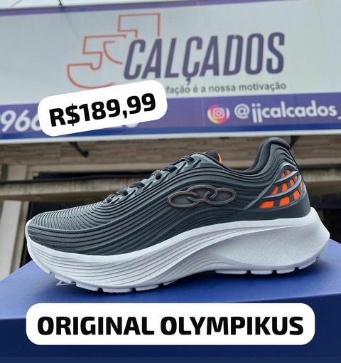 Olympikus Fluir - Cinza/Chumbo (ORIGINAL)