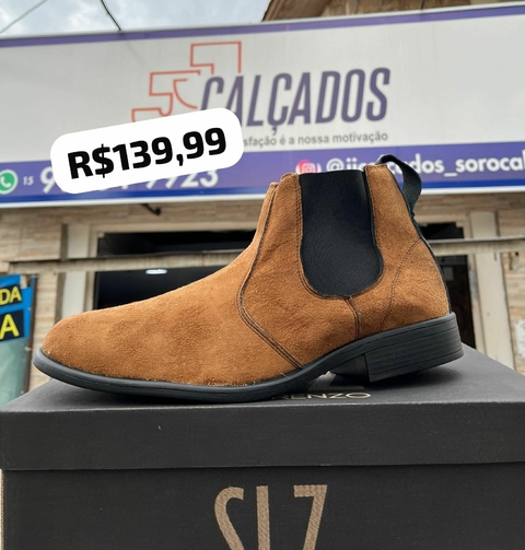 Sapato Social San Lorenzo 9010 - Bota Camurça