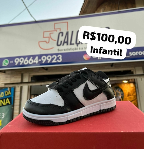Dunk Infantil - Preto/Branco
