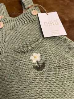 Jardineira Bolso & Flor Natu - comprar online