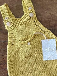 Jardineira Bolso & Botão Grão - comprar online