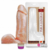 Pênis de Borracha Realístico com Vibrador e Escroto 20,5x4,7 cm Bege