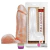 Pênis de Borracha Realístico com Vibrador e Escroto 20,5x4,7 cm