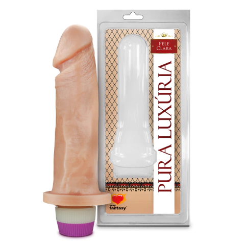 Pênis Realístico com Vibração 18 x 4,5 cm Sexy Fantasy - comprar online
