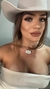 Colar de Fivela Country Iniciais com a corrente cordão baiano