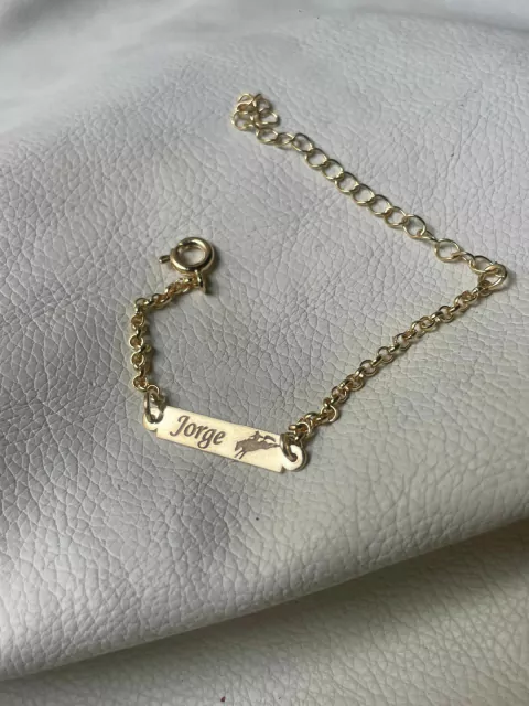 Pulseira Infantil Personalizada com Nome + Simbolo