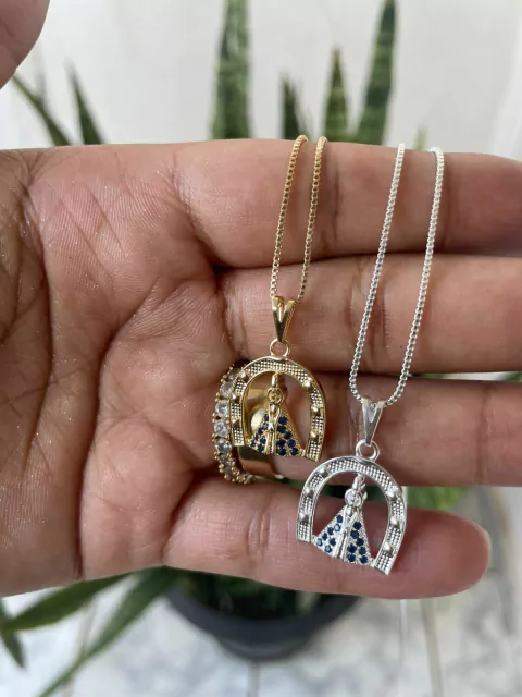 Colar Ferradura com Nossa Senhora Aparecida