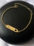 Imagem do Pulseira Infantil Coração Vazado Banhado a Ouro