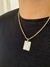 Corrente Masculina Cordão Baiano com Pingente de Inicial Personalizada