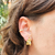 Argola Martelada Maria Banho Ouro 18k - comprar online