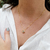 Colar Ponto de Luz Maria 10mm Banho Ouro 18k - comprar online