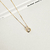 Colar Ponto de Luz Maria 10mm Banho Ouro 18k