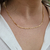 Colar Bolinhas Achatadas Clara 45cm Banho Ouro 18K - Trelori 