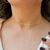 Colar Choker Rígida Zig Zag Lisa Nara Banho Ouro 18k - Trelori 