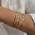 Bracelete Zig Zag Lisa Nara Ajustável Banho Ouro 18k - Trelori 