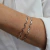 Bracelete Zig Zag Lisa Nara Ajustável Banho Ródio Branco - Trelori 