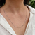 Colar Corrente Maya Cartier 70cm Banho Ródio Branco - comprar online