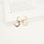 Brinco S Liso Nara Banho Ouro 18k