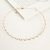 Colar Choker Rígida Zig Zag Lisa Nara Banho Ouro 18k - comprar online