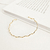 Bracelete Zig Zag Lisa Nara Ajustável Banho Ouro 18k