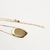 Colar Medalha Oval Maya 60cm Banho Ouro 18k - comprar online