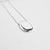 Colar Medalha Oval Maya 60cm Banho Ródio Branco