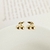 Brinco Mini Maya Cereja - Banho Ouro 18k - comprar online
