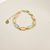 Pulseira Retângulos Coloridos Rita Banho Ouro 18k - comprar online