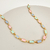 Colar Choker Retângulos Coloridos Rita Banho Ouro 18k - comprar online