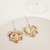 Brinco Grande Haste com Flor Maria Banho Ouro 18k - comprar online